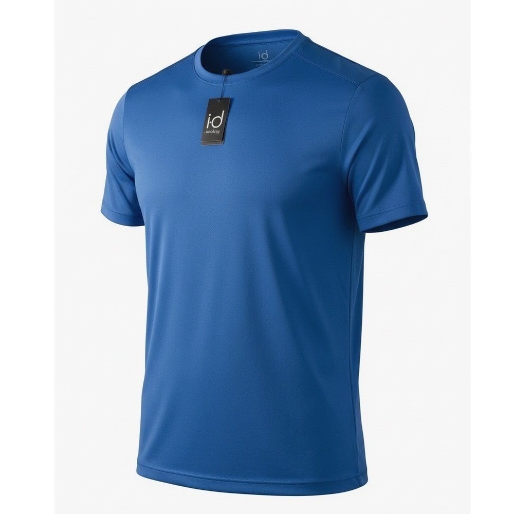 Ideology Mens RapidDry Performance T-Shirt Deep Cobalt Blue Short Sleeve Size L